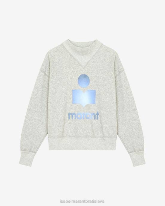 Isabel Marant ženy mikina s logom moby V6XH377 oblečenie sivá