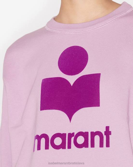 Isabel Marant ženy mikina s logom mobyli V6XH380 oblečenie lila/fialová