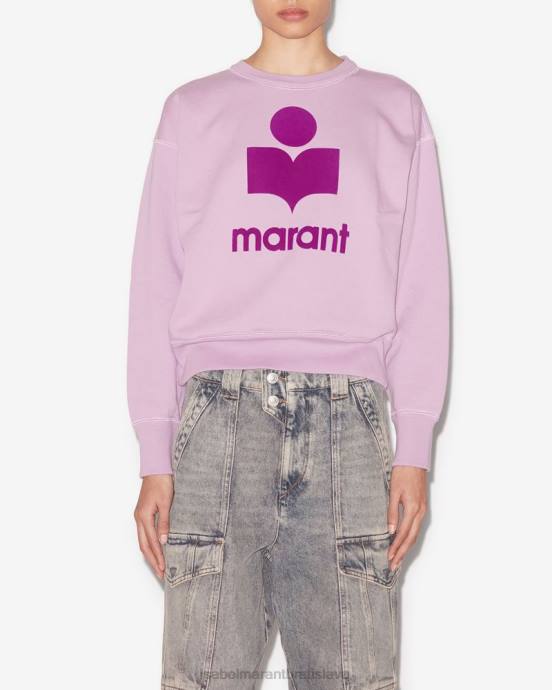 Isabel Marant ženy mikina s logom mobyli V6XH380 oblečenie lila/fialová