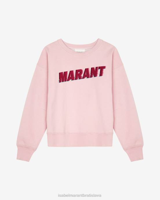 Isabel Marant ženy mikina s logom mobyli V6XH400 oblečenie svetlo ružová/ružová