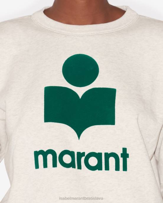 Isabel Marant ženy mikina s logom mobyli V6XH414 oblečenie smaragd/ecru