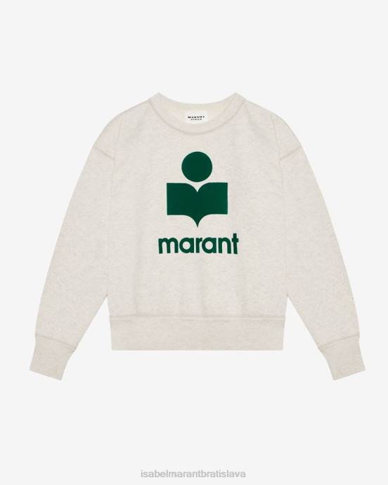 Isabel Marant ženy mikina s logom mobyli V6XH414 oblečenie smaragd/ecru