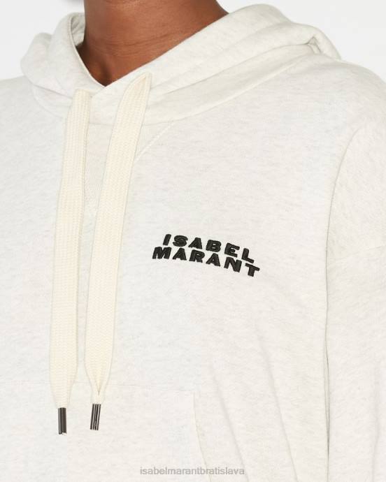 Isabel Marant ženy mikina s logom sylla V6XH259 oblečenie ecru