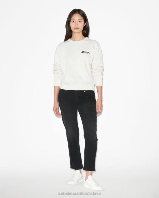 Isabel Marant ženy mikina s tieňovým logom V6XH254 oblečenie ecru