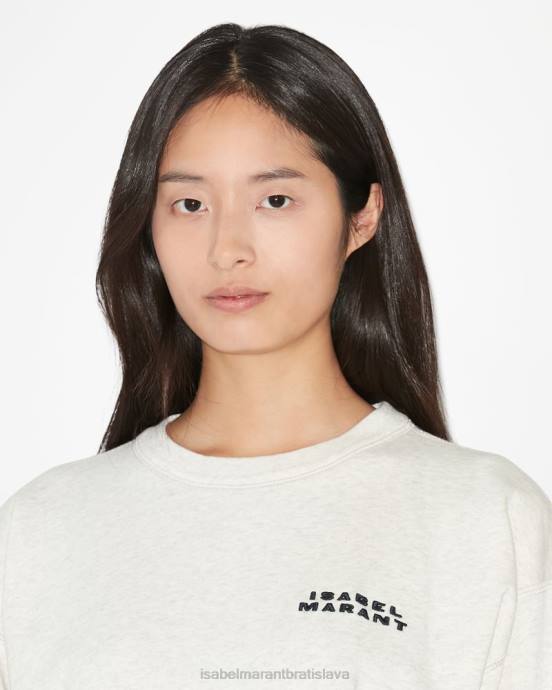 Isabel Marant ženy mikina s tieňovým logom V6XH254 oblečenie ecru