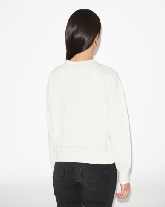 Isabel Marant ženy mikina s tieňovým logom V6XH254 oblečenie ecru