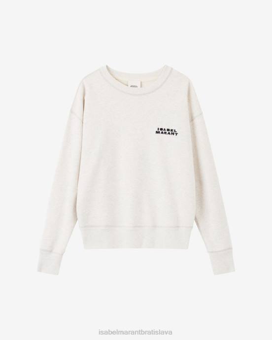 Isabel Marant ženy mikina s tieňovým logom V6XH254 oblečenie ecru
