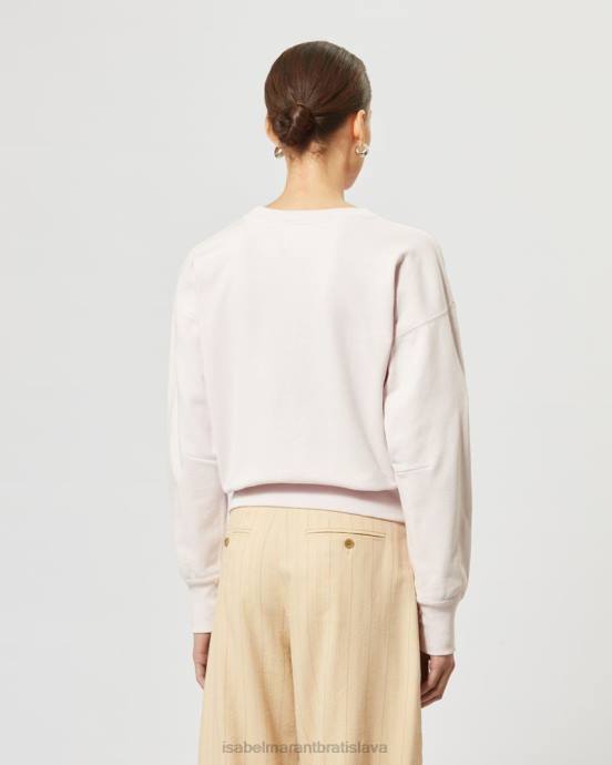 Isabel Marant ženy mikina s tieňovým logom V6XH256 oblečenie svetlo ružová