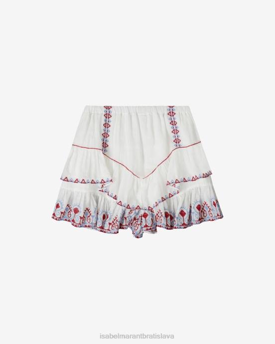 Isabel Marant ženy bavlnené šortky jocadia V6XH668 oblečenie biely