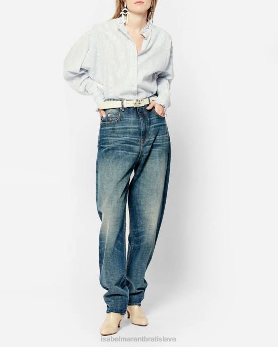Isabel Marant ženy corsysr oversized džínsy V6XH701 oblečenie Modrá
