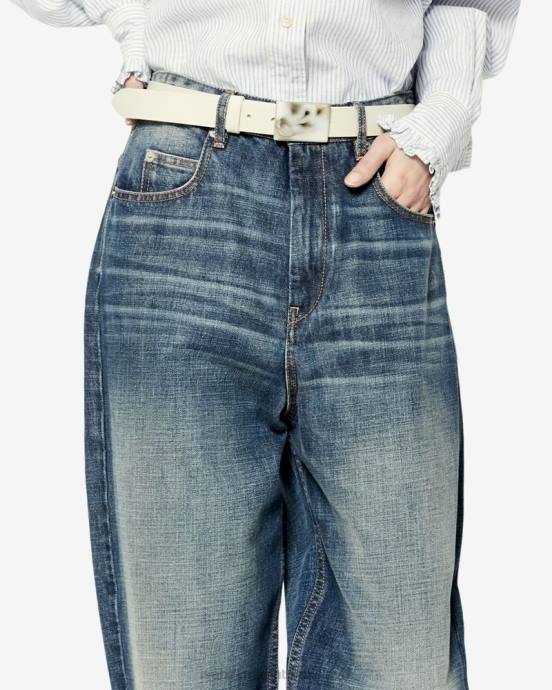 Isabel Marant ženy corsysr oversized džínsy V6XH701 oblečenie Modrá