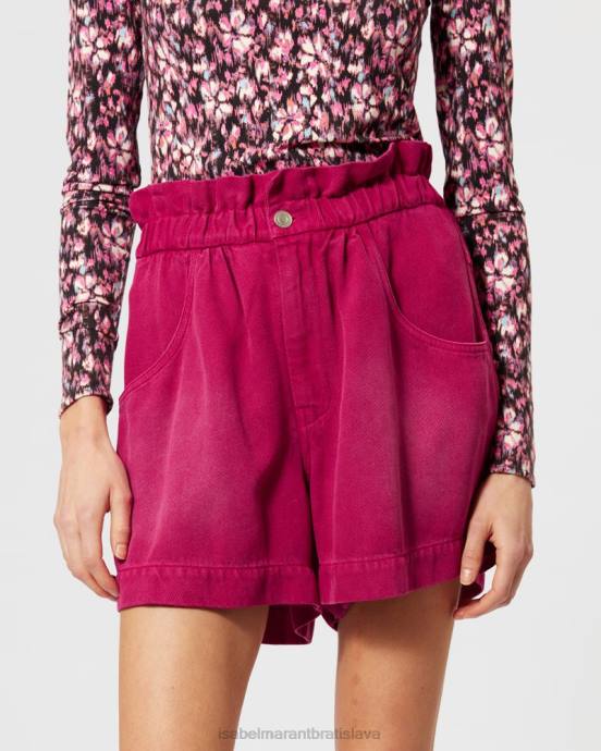 Isabel Marant ženy titea denim krátke V6XH694 oblečenie malina