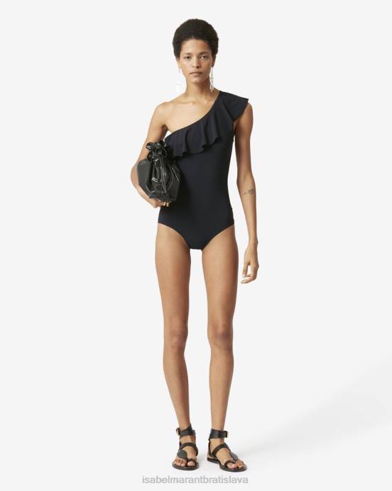 Isabel Marant ženy jednodielne plavky sicilya V6XH703 oblečenie čierna