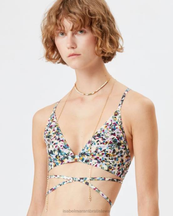 Isabel Marant ženy vrch bikín solange V6XH714 oblečenie zelená/ecru