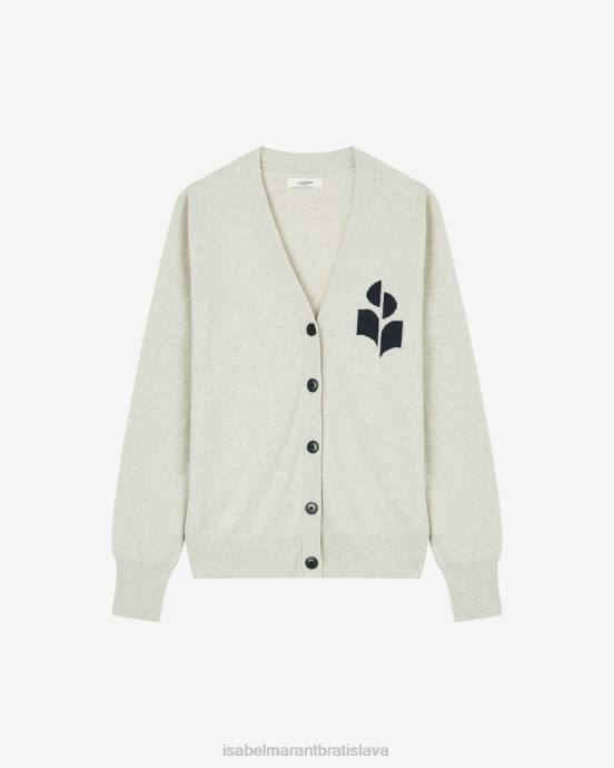 Isabel Marant ženy bavlnený kardigan karin V6XH575 oblečenie svetlo sivá