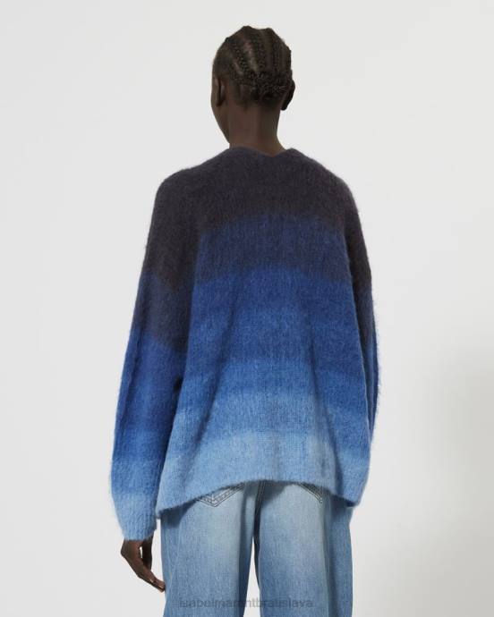 Isabel Marant ženy dana mohérový kardigan V6XH576 oblečenie námorníctvo