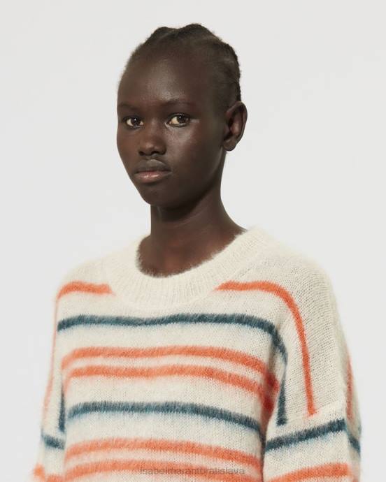 Isabel Marant ženy drussell mohérový sveter V6XH574 oblečenie modrozelený