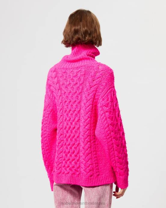 Isabel Marant ženy nefritový sveter V6XH567 oblečenie fluo ružová