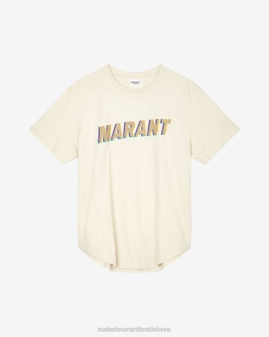Isabel Marant ženy Bavlnené tričko edwige ''marant'' V6XH420 oblečenie ecru/oranžová