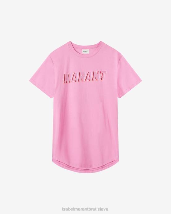 Isabel Marant ženy Bavlnené tričko edwige ''marant'' V6XH456 oblečenie Ružová