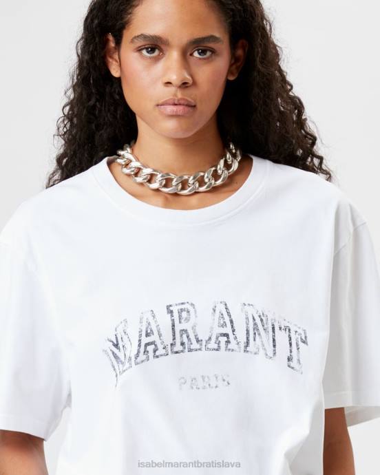 Isabel Marant ženy bavlnené tričko honore ''marant'' V6XH449 oblečenie biely