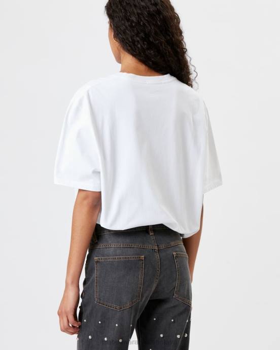 Isabel Marant ženy bavlnené tričko honore ''marant'' V6XH449 oblečenie biely