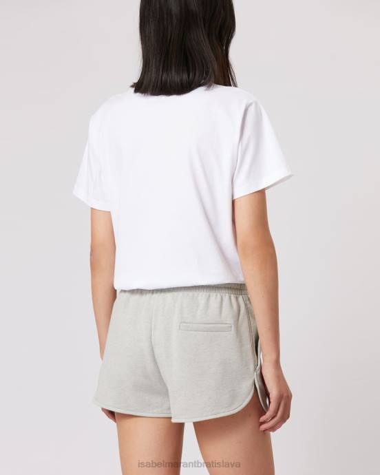 Isabel Marant ženy bavlnené tričko s logom aby V6XH444 oblečenie biely