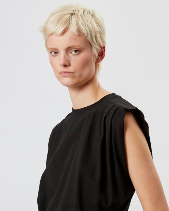 Isabel Marant ženy bavlnené tričko zutti V6XH268 oblečenie čierna