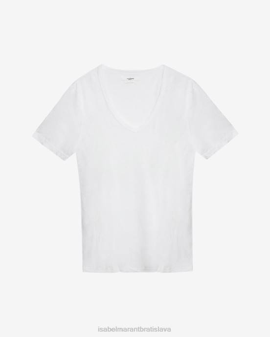 Isabel Marant ženy kranger tričko s výstrihom do V V6XH445 oblečenie biely