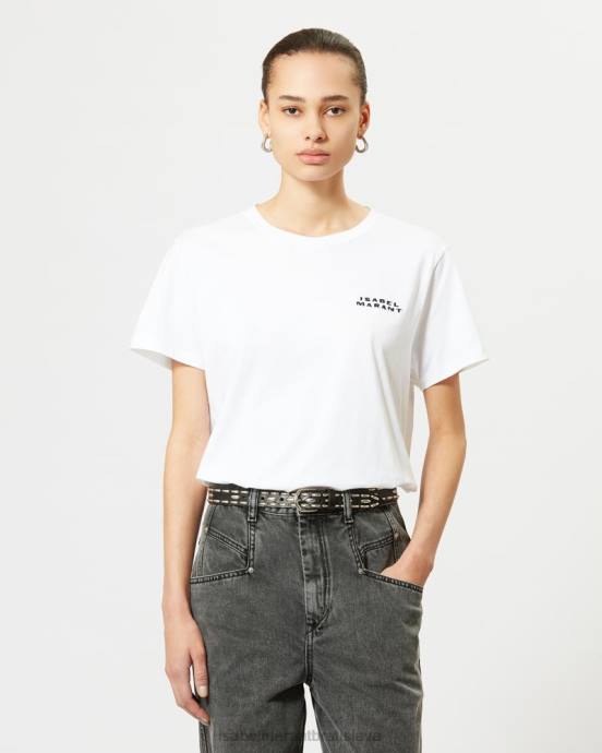 Isabel Marant ženy tričko s logom vidal V6XH273 oblečenie biely