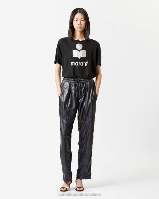 Isabel Marant ženy tričko s logom zewel V6XH426 oblečenie čierna