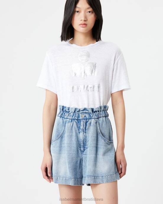 Isabel Marant ženy tričko s logom zewel V6XH427 oblečenie biely