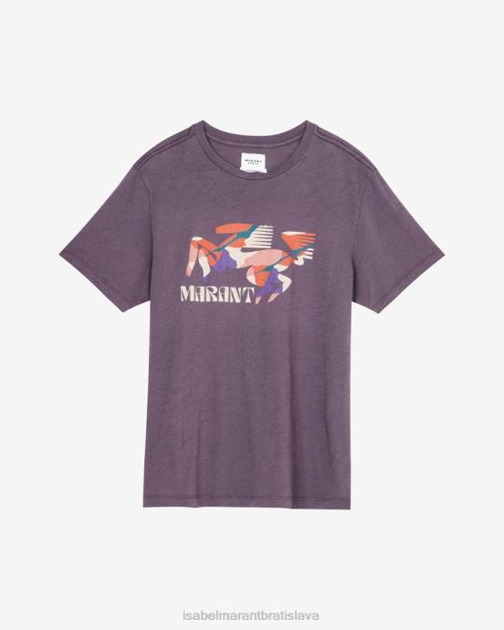 Isabel Marant ženy tričko s logom zewel V6XH446 oblečenie polnočná/oranžová