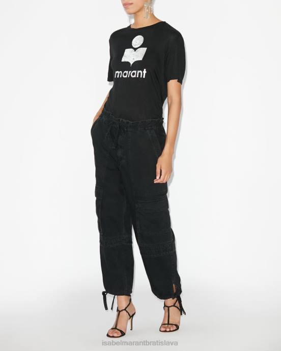 Isabel Marant ženy tričko s logom zewel V6XH453 oblečenie čierna