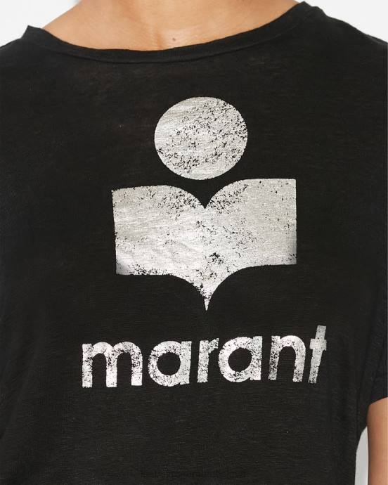 Isabel Marant ženy tričko s logom zewel V6XH453 oblečenie čierna