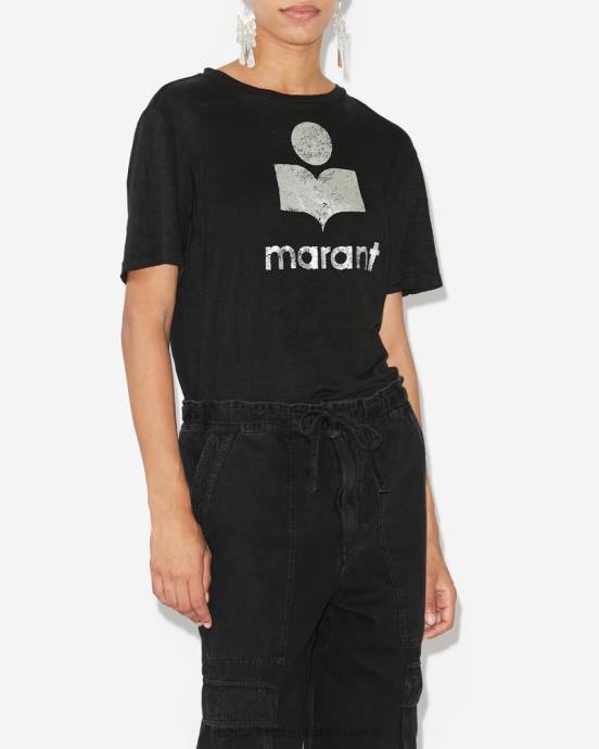 Isabel Marant ženy tričko s logom zewel V6XH453 oblečenie čierna