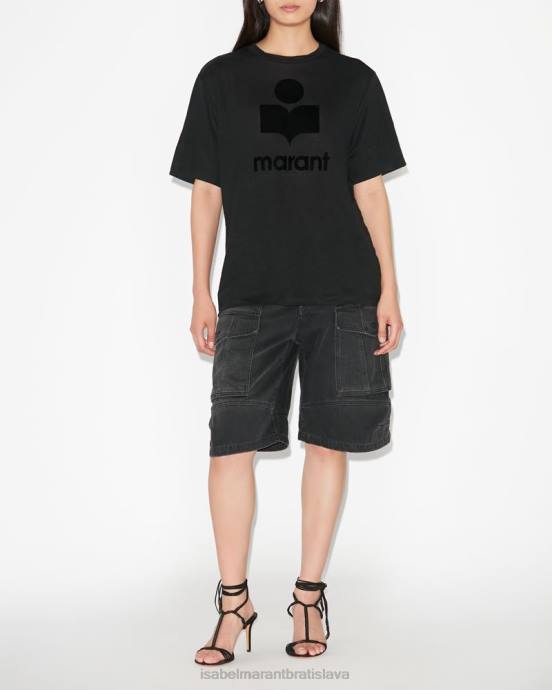 Isabel Marant ženy tričko s logom zewel V6XH454 oblečenie čierna