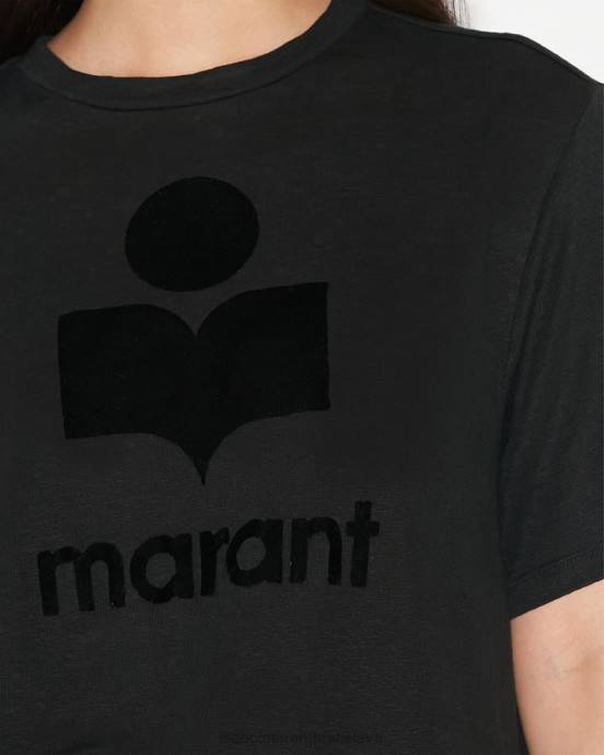 Isabel Marant ženy tričko s logom zewel V6XH454 oblečenie čierna