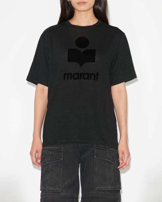 Isabel Marant ženy tričko s logom zewel V6XH454 oblečenie čierna