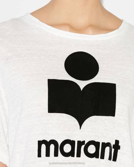 Isabel Marant ženy tričko s logom zewel V6XH455 oblečenie biely