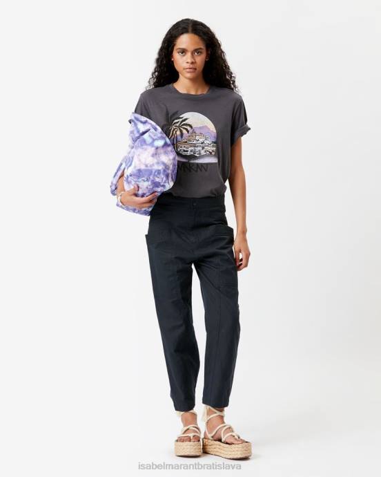 Isabel Marant ženy tričko s potlačou zewel V6XH451 oblečenie čierna