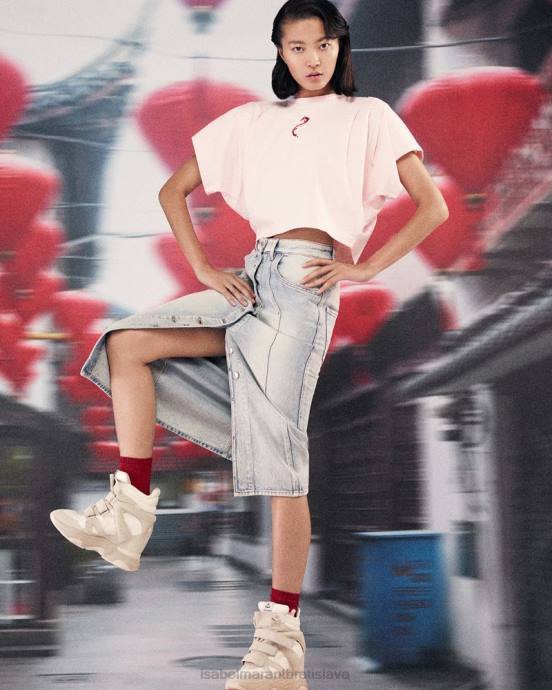 Isabel Marant ženy tričko zilio V6XH419 oblečenie Ružová